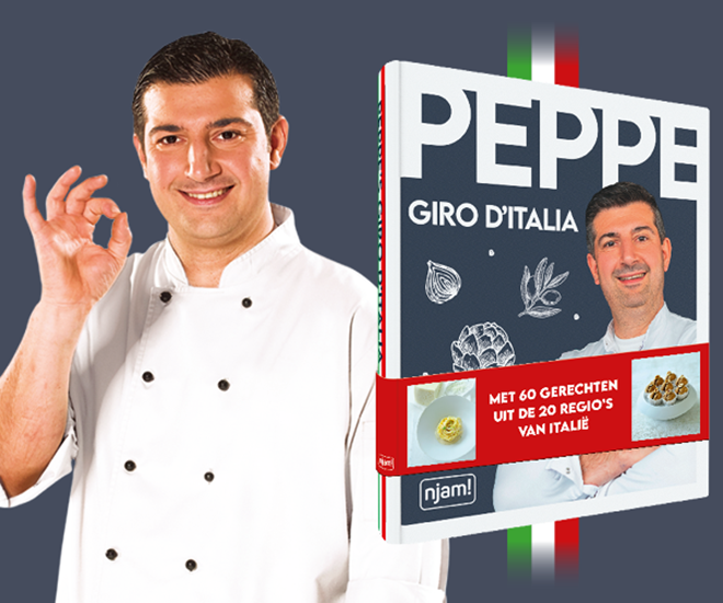 Ontdek het gloednieuwe kookboek Peppe's Giro d'Italia